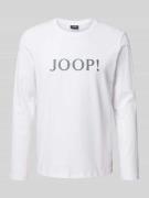 JOOP! Collection Longsleeve mit Logo und Rundhalsausschnitt in Weiss, ...