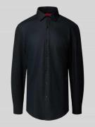 HUGO Slim Fit Business-Hemd mit Knopfleiste Modell 'Kenno' in Black, G...