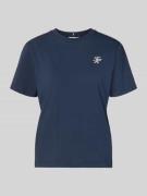 Tommy Hilfiger Regular Fit T-Shirt aus Baumwoll-Mix in Marine, Größe L