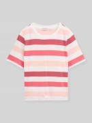 Tom Tailor Relaxed Fit T-Shirt aus reiner Baumwolle in Koralle, Größe ...