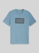 Tom Tailor Denim Regular Fit T-Shirt aus reiner Baumwolle in Jeansblau...