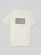 Tom Tailor Denim Regular Fit T-Shirt aus reiner Baumwolle in Offwhite,...