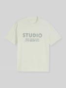 Tom Tailor Denim Relaxed Fit T-Shirt aus reiner Baumwolle in Mint, Grö...