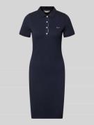 Gant Knielanges Polokleid mit Label-Stitching in Marine, Größe L