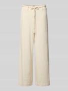 ICHI Wide Fit Stoffhose aus Viskose-Mix Modell 'Lumina' in Offwhite, G...