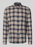 MAERZ Muenchen Freizeithemd mit Knopfleiste in Blau, Größe 41/42