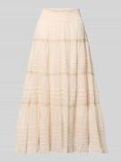 Neo Noir Maxirock mit elastischem Bund Modell 'Felicia' in Beige, Größ...