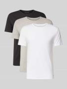 Tommy Hilfiger Slim Fit T-Shirt Set aus Baumwoll-Mix im 3er-Pack in Bl...