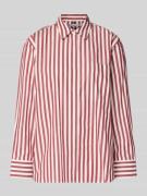 Tommy Hilfiger Regular Fit Langarmbluse aus reiner Baumwolle in Bordea...