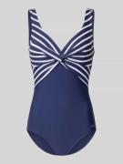 LASCANA Badeanzug mit Knotendetail Modell 'Cerina' in Dunkelblau, Größ...