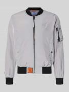 Original Bombers Bomberjacke mit Label-Patch und Eingrifftaschen in He...