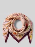 Fraas Seidentuch mit floralem Allover-Print in Rosa, Größe 1