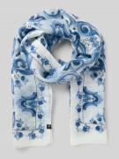 Fraas Schal mit Logo-Detail in Hellblau, Größe 1