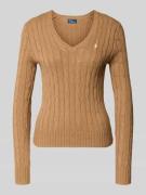 Polo Ralph Lauren Slim Fit Pullover aus reiner Baumwolle in Camel, Grö...