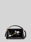 FURLA Handtasche mit Pailletten Modell 'SFERA SOFT' in Black, Größe 1