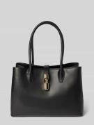 FURLA Shopper aus Leder Modell 'GOCCIA' in Black, Größe 1