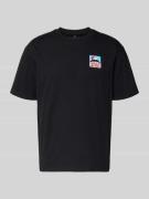 Edwin T-Shirt mit Label-Print Modell 'SUNSET ON FUJI SAN' in Black, Gr...