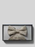 Wilvorst Fliege und Einstecktuch in Geschenk-Box in Beige, Größe 1