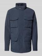 Geox Jacke mit Pattentaschen in Marine, Größe 56