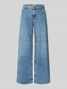 Liu Jo White Wide Leg Jeans im Allover-Look Modell 'FLARE' in Hellblau...