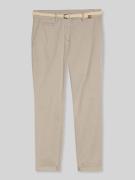 Tom Tailor Slim Fit Chino aus Baumwoll-Mix in Taupe, Größe 34/32