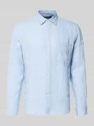 Marc O'Polo Regular Fit Freizeithemd aus reinem Leinen in Hellblau, Gr...