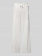 Windsor Culotte mit Gürtel und Eingrifftaschen in Offwhite, Größe 36