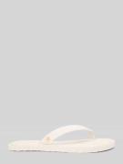 Tommy Hilfiger Zehentrenner mit Logo Applikation in Offwhite, Größe 36