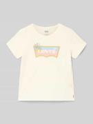 Levi’s® Kids Regular Fit T-Shirt aus Baumwoll-MIx in Offwhite, Größe 1...