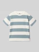 Levi’s® Kids Regular Fit T-Shirt aus Baumwoll-Mix in Aqua, Größe 140