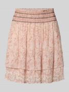BOSS Orange Ausgestellter Mini-Rock mit Allover-Muster Modell 'C_VESIA...