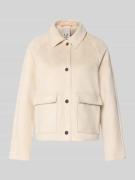 Fuchs Schmitt Jacke mit Umlegekragen und Pattentaschen in Beige, Größe...