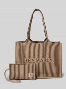 Hey Marly Handtasche in Strick-Optik Modell 'Summer' in Hellbraun, Grö...