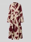 OPUS Midikleid mit Tunikakragen Modell 'Werano' in Bordeaux, Größe 44