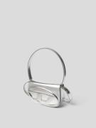 Diesel Umhängetasche im Metallic-Look in Silber, Größe 1