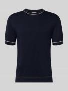 Gant Strickshirt mit Rundhalsausschnitt in Marine, Größe 3XL