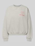 LOLLYS LAUNDRY Sweatshirt mit Label-Print Modell 'Sydney' in Hellgrau ...