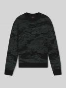 BOSS Orange Regular Fit Strickpullover mit grafischem Jacquard-Muster ...
