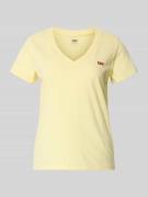 Levi's® Slim Fit T-Shirt aus reiner Baumwolle in Pastellgelb, Größe L