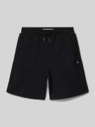 Calvin Klein Jeans Regular Fit Sweatshorts aus Baumwoll-Mix in Black, ...