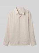 CK Calvin Klein Regular Fit Freizeithemd aus Leinen-Mix in Beige, Größ...