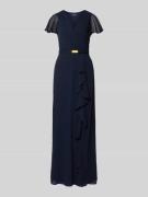 Lauren Ralph Lauren Tailliertes Abendkleid mit Schmetterlingsärmeln Mo...