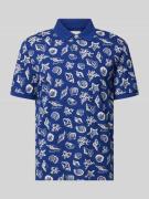 Gant Regular Fit Poloshirt mit Allover-Motiv-Print in Marine, Größe 4X...