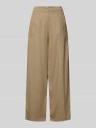 ICHI Wide Leg Pants mit Eingrifftaschen Modell 'LINNO' in Taupe, Größe...