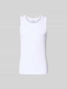 WON HUNDRED Slim Fit Top mit Rundhalsausschnitt in Weiss, Größe L