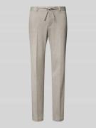 Zuitable Straight Fit Stoffhose mit Bundfalten Modell 'Sparta' in Sand...