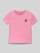 Only Regular Fit T-Shirt aus reiner Baumwolle Modell 'VEGA' in Rosa, G...