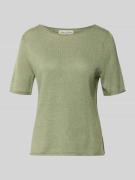 Marc O'Polo Regular Fit T-Shirt aus Baumwoll-Leinen-Mix in Hellgruen, ...