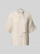 Marc O'Polo Relaxed Fit Schluppenbluse aus Viskose-Mix in Stein, Größe...