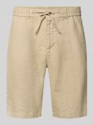 Gant Shorts aus Leinen mit Gesäßtaschen in Beige, Größe 4XL